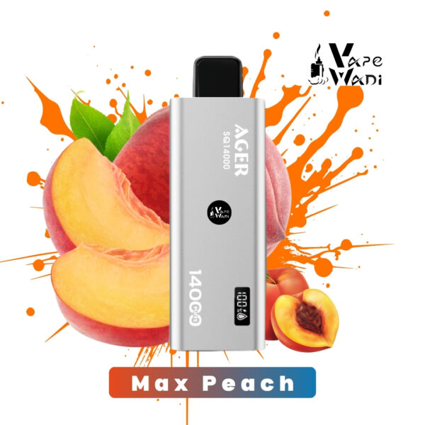 Ager SQ Disposable Vape – 14000 Puffs | Peach Max