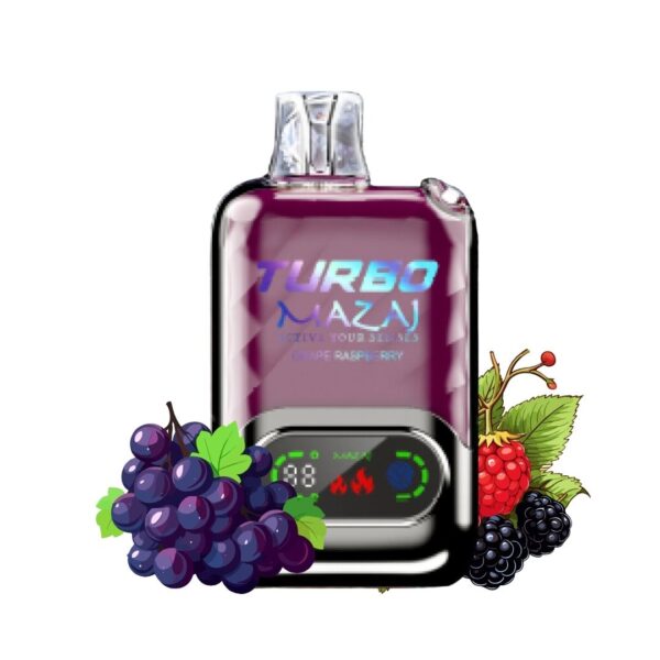 Mazaj Turbo 15000 Puff Grape Raspberry-Disposable Vape