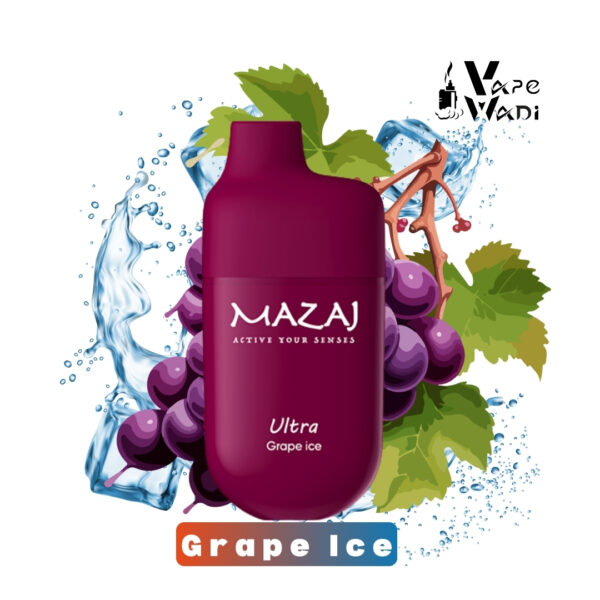 Mazaj ultra 7000 Puff Grape ice-Disposable Vape