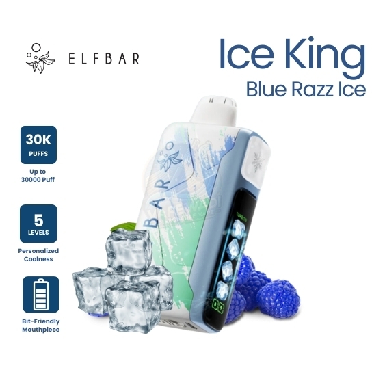 Elf Bar ice king 30000 Blue Razz ice