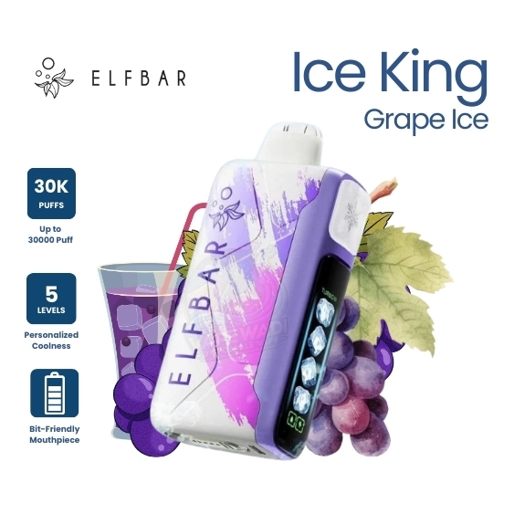 Elf Bar ice king 30000 Grape ice