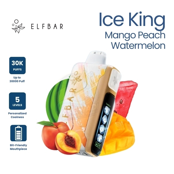 Elf Bar ice king 30000 Mango Peach Watermelon