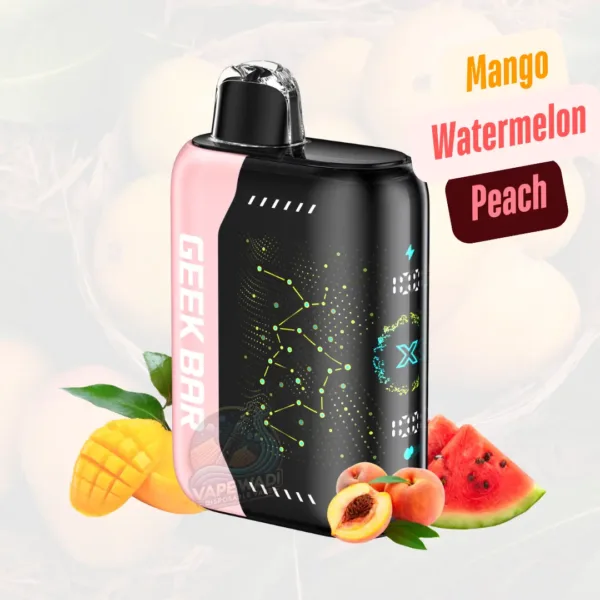 GEEK BAR PULSE X Peach Mango Watermelon 25000 Puffs Disposable