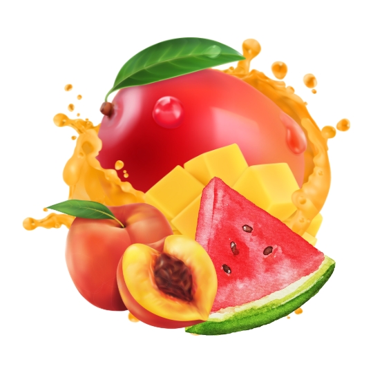 Peach Mango Watermelon Flavour Disposable Vape