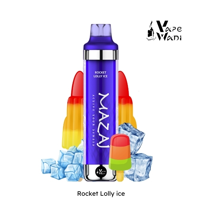Mazaj Black 8000 Puff Rocket lolly ice Disposable Vape