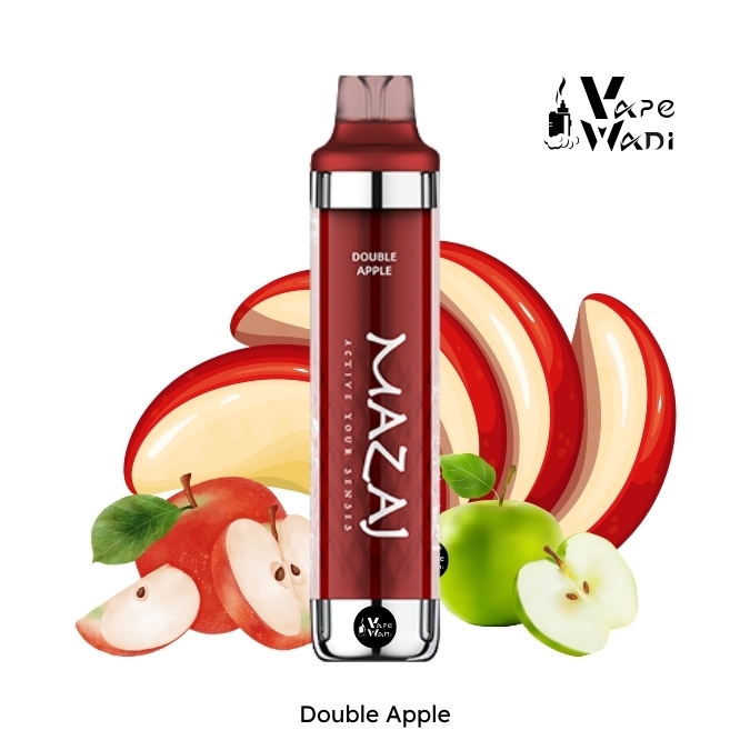 Mazaj Black 8000 Puff Double Apple Disposable Vape