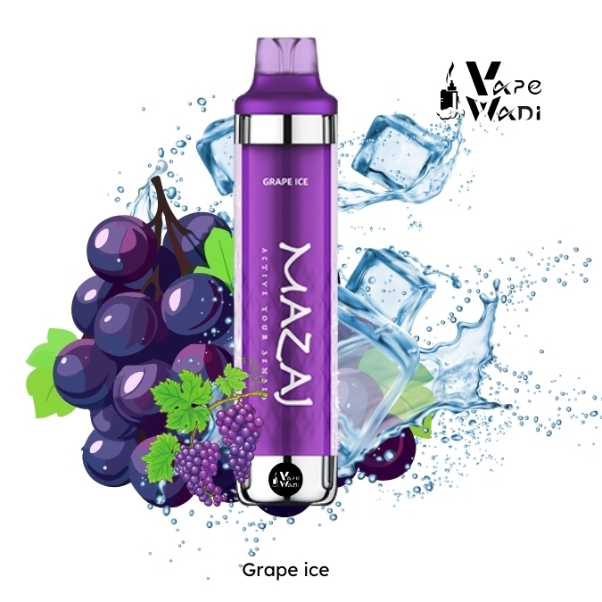 Mazaj Black 8000 Puff Grape ice