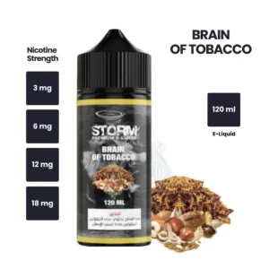 Storm Brain Of Tobacco Vape Flavor - 120ml