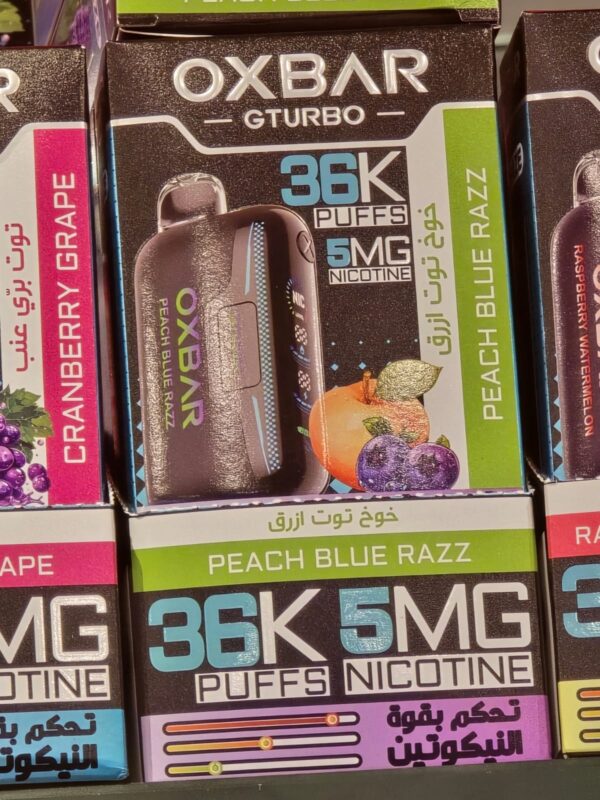 OXBAR G-Turbo 36k Puff Peach Blue Razz
