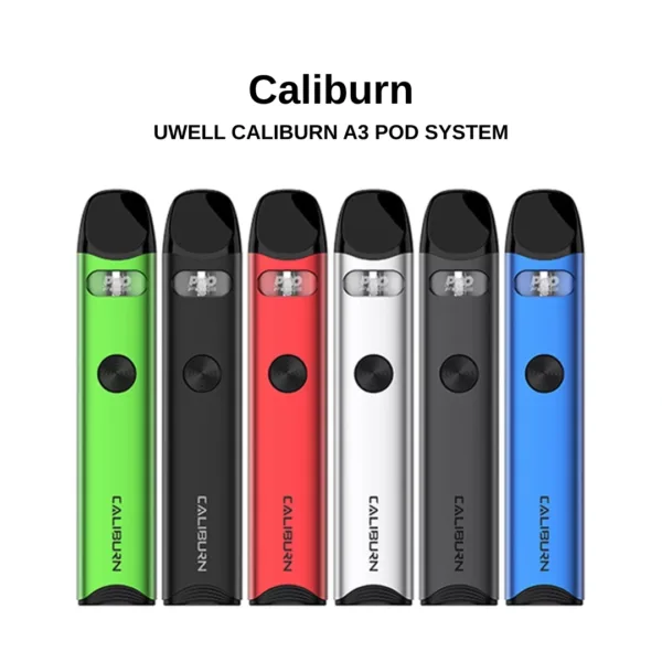 Uwell Caliburn A3 Pod Kit - 15W Output & 520mAh Battery | Riyadh Vape Store