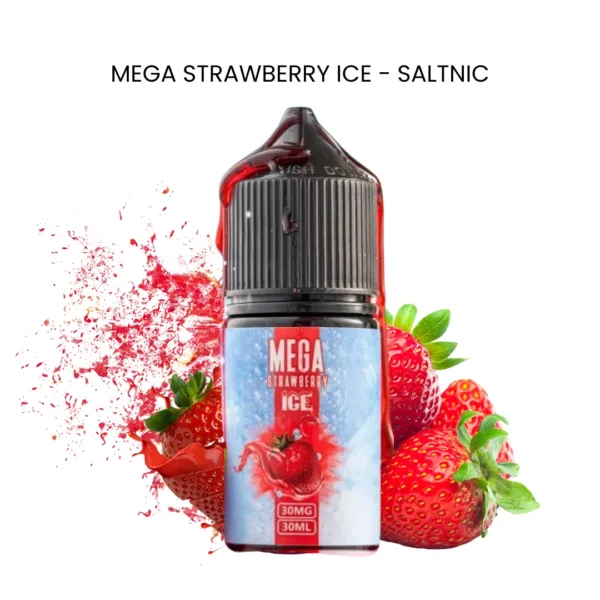 Mega Strawberry Ice Saltnic 30ml Bottle