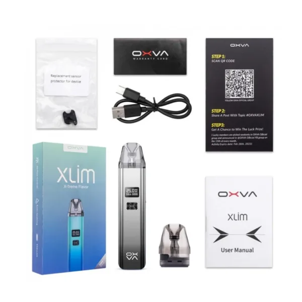 OXVA Xlim V2 with 0.6Ω Pod - Matte Black Edition
