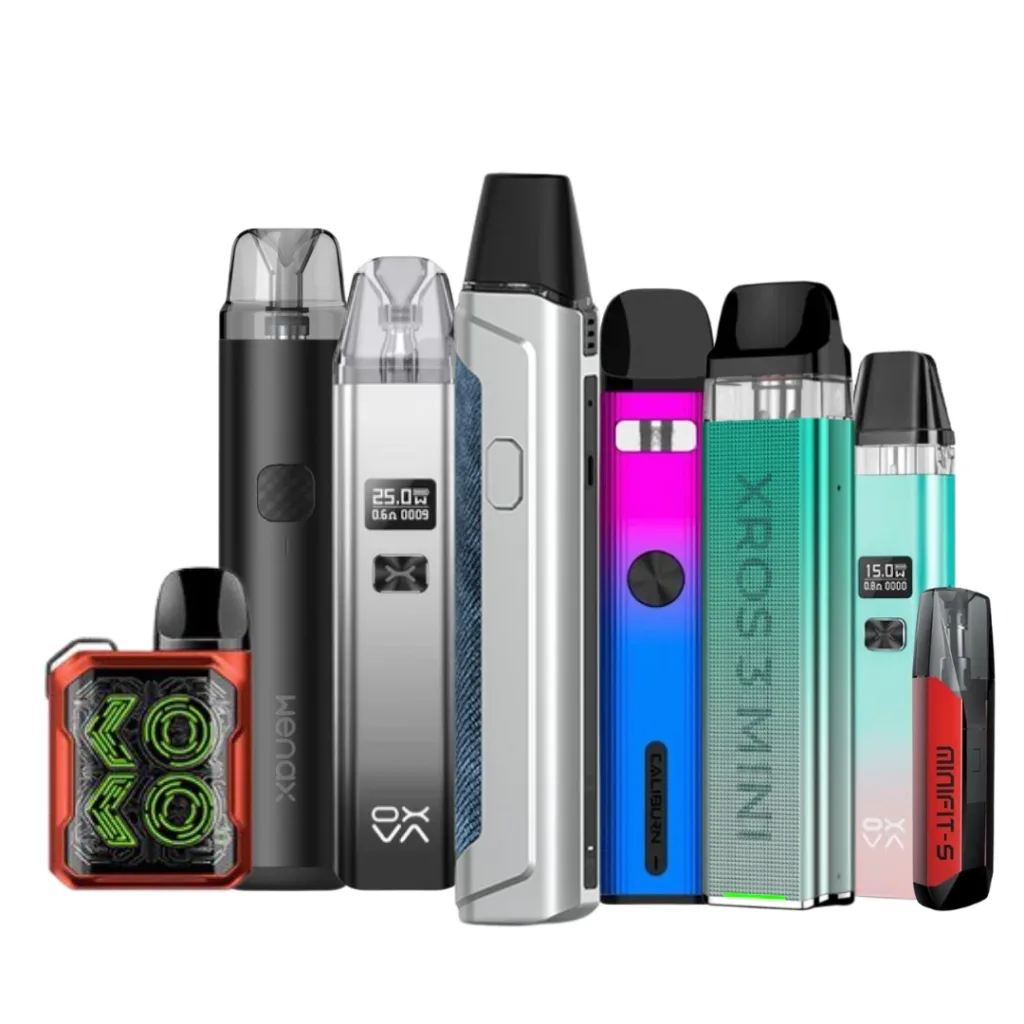 Compact pod vape kits for saltnic and freebase e-liquids - Saudi Arabian stock"