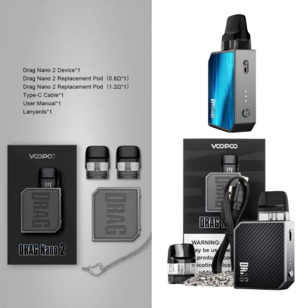 800mAh Drag Nano 2 Pod System - Available at KSA Vape Shops