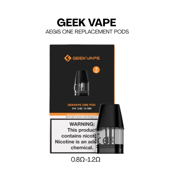 GeekVape Aegis One Replacement Pods - 2mL Empty Pods for Riyadh Vapers