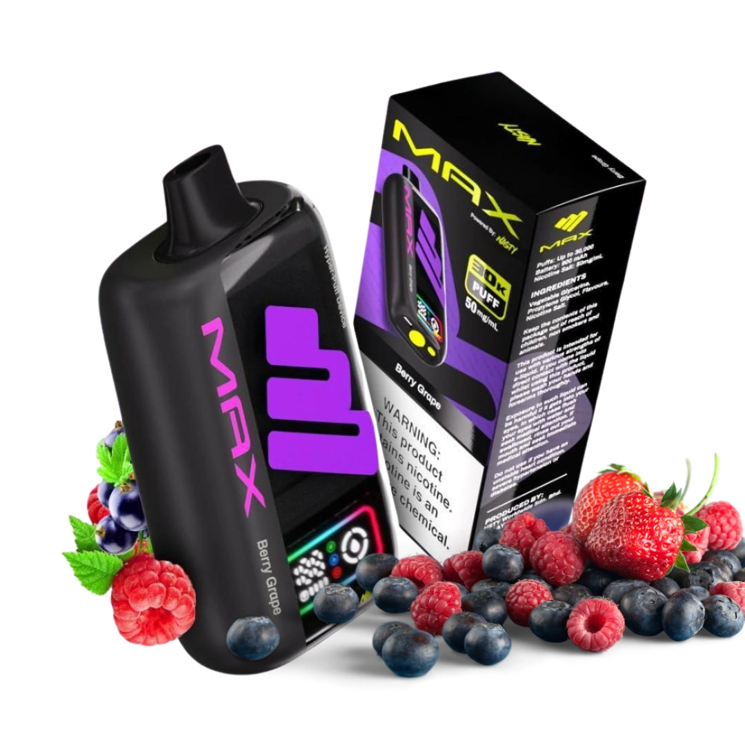 Nasty Max Berry Grapes - Berry Refreshing Vape Perfect for Hot Riyadh Weather