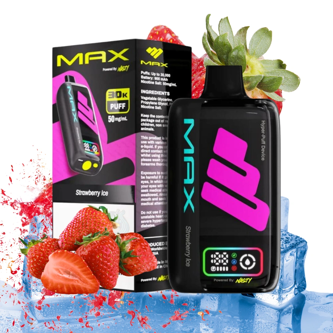 Nasty Max Strawberry Ice Vape - Cool & Sweet Riyadh Favorite