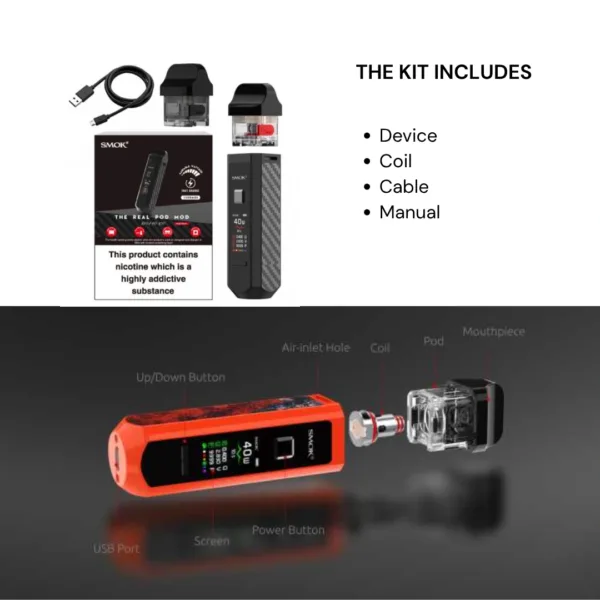 جهاز SMOK RPM40 مع بطارية 1500 مللي أمبير - توصيل الرياض