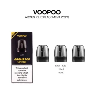 VOOPOO ARGUS P1 Replacement Pods - 2mL Empty Pods for Riyadh Vapers
