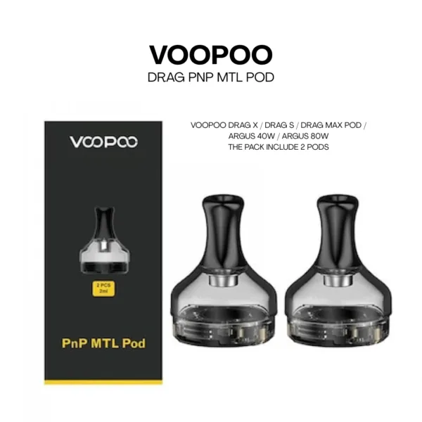 VOOPOO DRAG PNP-MTL Pod - 2mL Refillable Pod for Riyadh Vapers