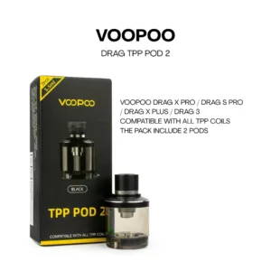 VOOPOO DRAG TPP Pod 2 - 5.5mL Refillable Pod for Riyadh Vapers