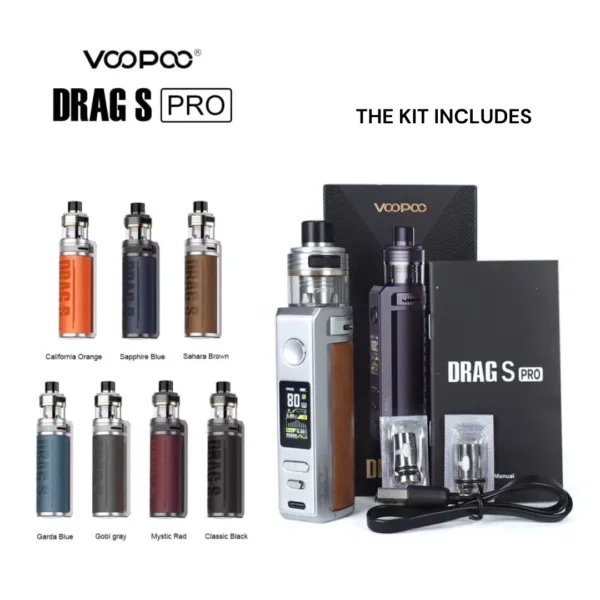 VOOPOO Drag S Pro - شاشة ملونة | مقاوم للماء IP68 | متجر فايب السعودية