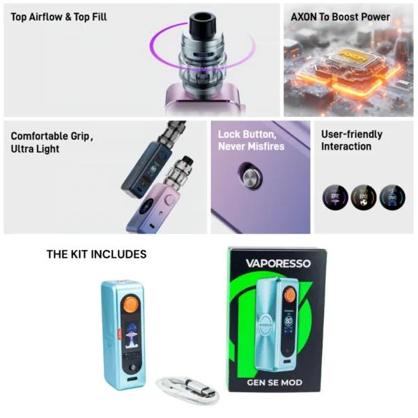 Vaporesso GEN SE 220W Mod - Available in KSA Vape Shops