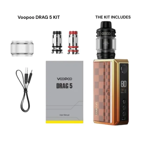 VOOPOO DRAG 5 200W Kit - Available at KSA Vape Stores