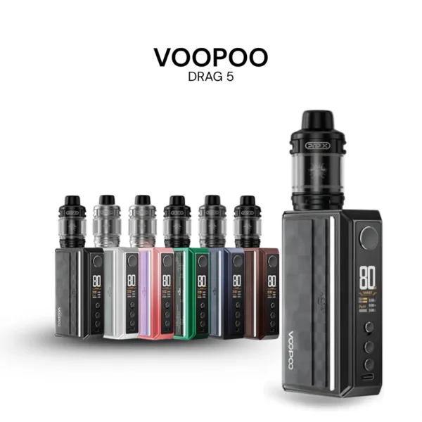 VOOPOO DRAG 5 Kit - 200W Dual Battery Mod | Best Vape in Riyadh