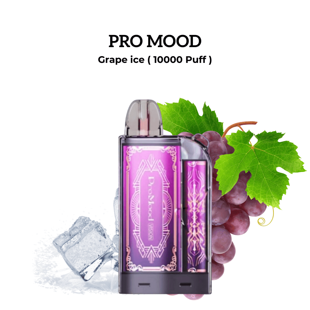 Pro Mood 10000 Puff Disposable Vape - Grapes Ice Flavor