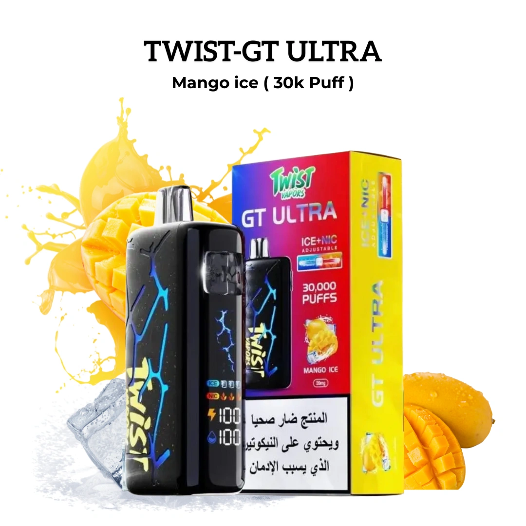 Twist Vapors GT MAX Mango ice- 30K Puff Disposable | Buy in Riyadh