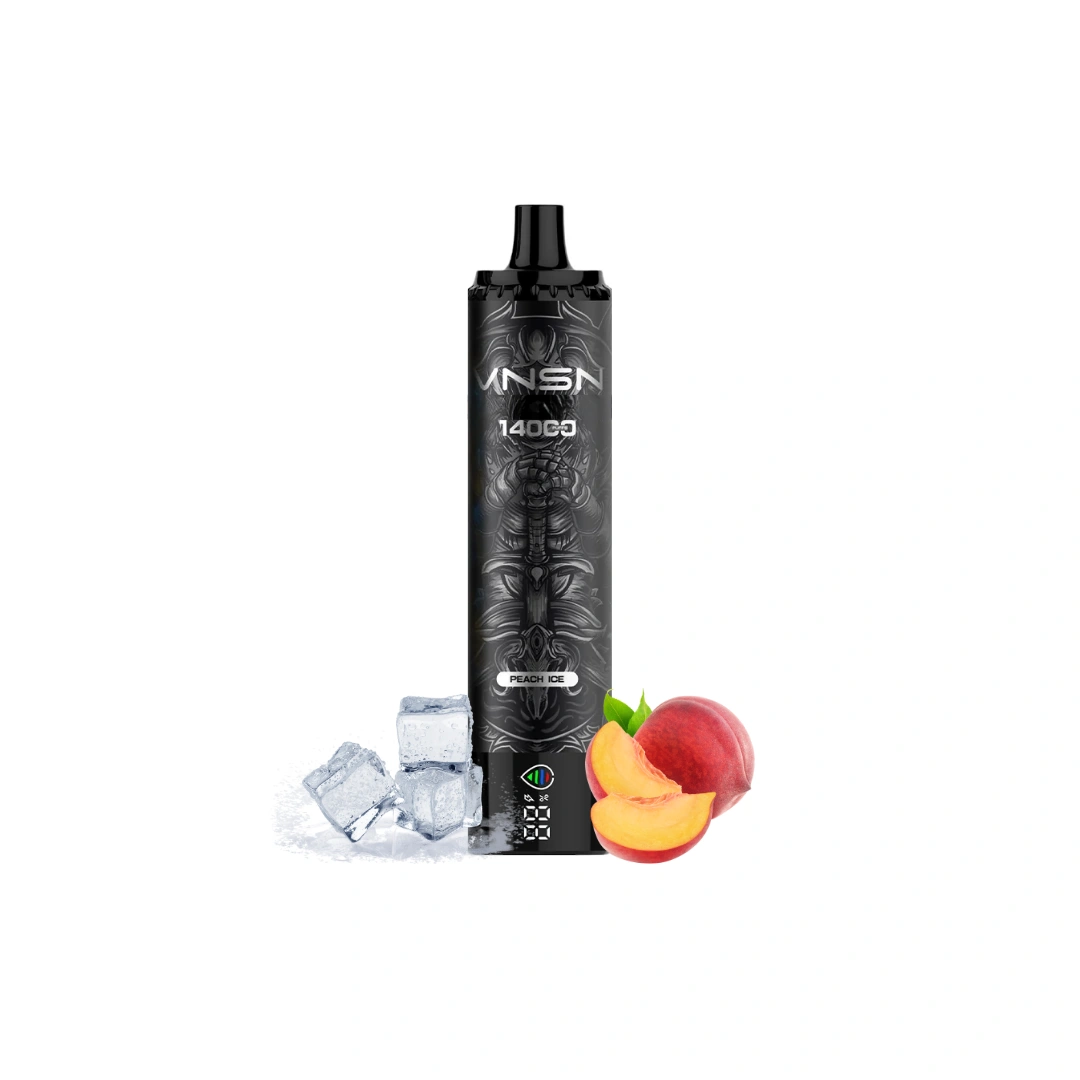 VNSN Peach Ice 14000 Puff Disposable Vape – Frosty Peach Flavor in Riyadh