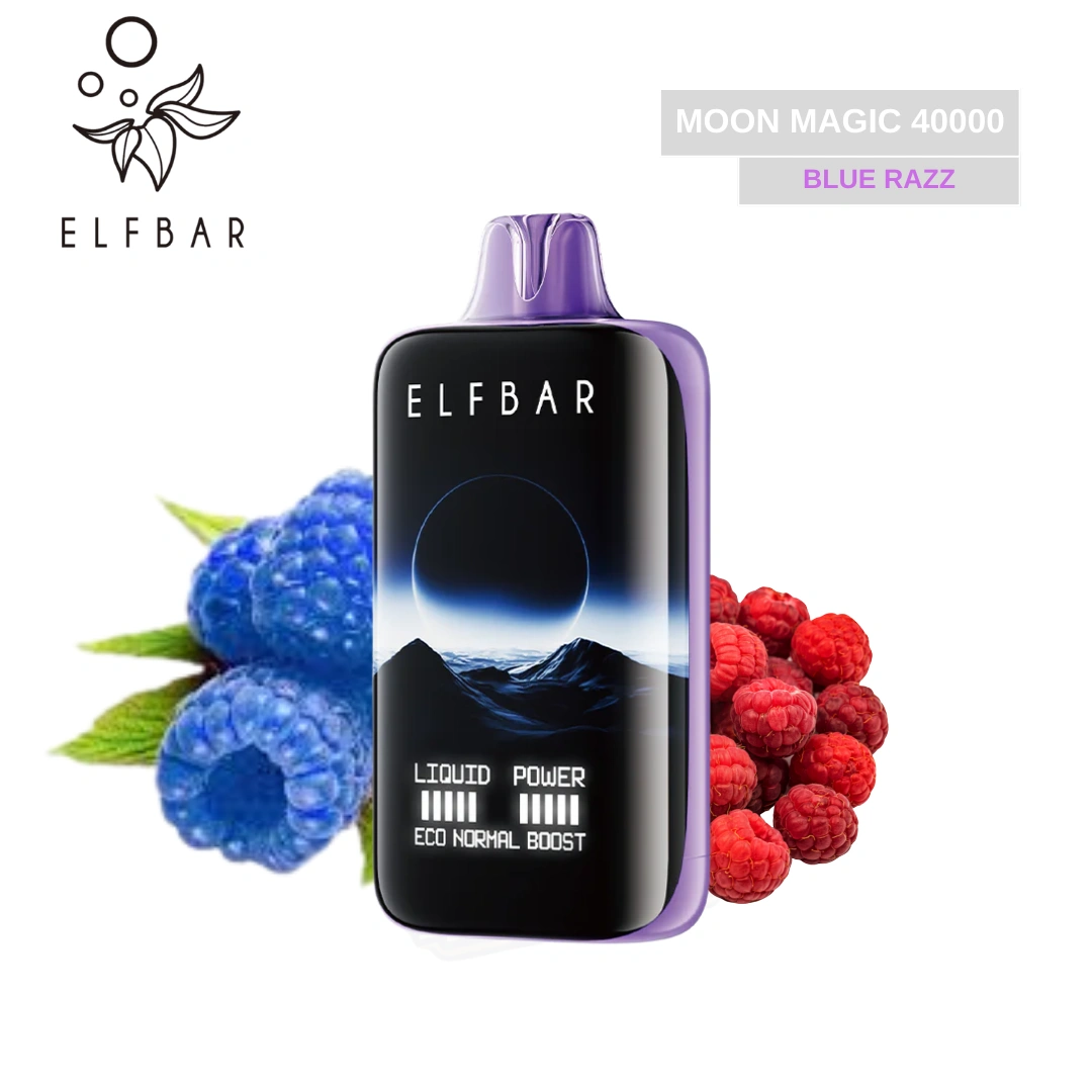 ELFBAR Moon Light Blue Razz Ice Flavor - 40000 Puffs