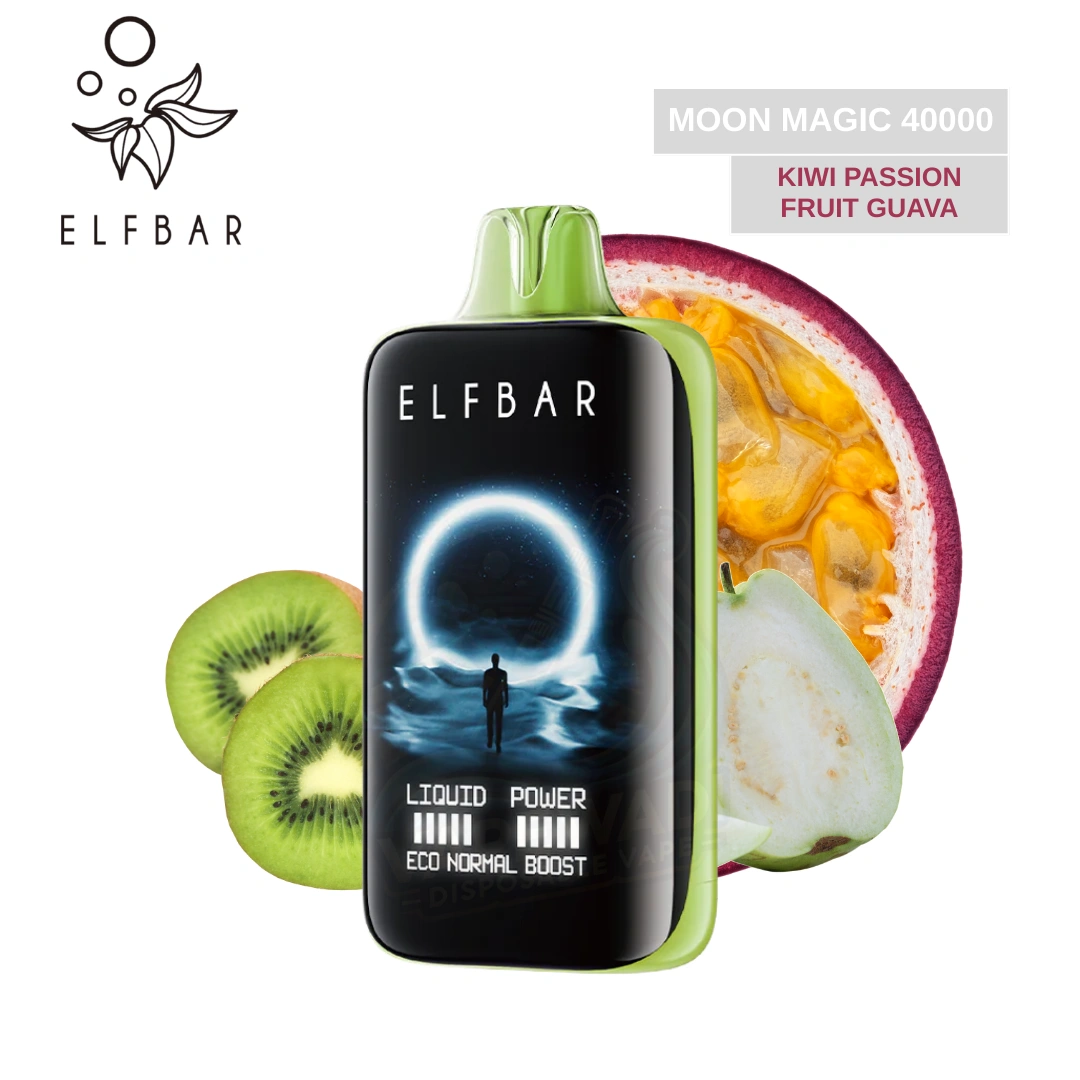 ELFBAR Moon Light Kiwi Passion Fruit Guava Flavor - 40000 Puffs
